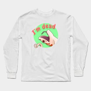 Red Western Hognose Snake playing dead Long Sleeve T-Shirt